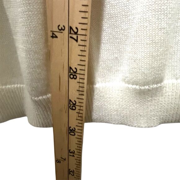 NWOT Jessica London Sweater Set, Ivory, Sequins, Cardigan and Top, Size 26 / 28 - Picture 6 of 11